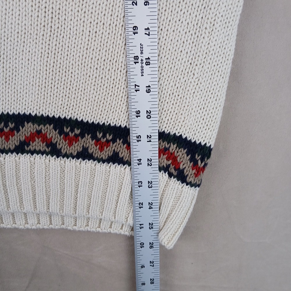 American Eagle XL Mens Sweater V Neck Cricket Chunky Knit 22x25 Vintage - Picture 8 of 14